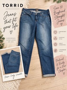 Torrid Vintage Stretch Boyfriend Straight Jeans